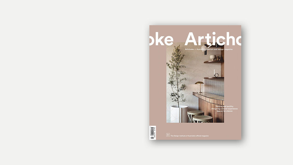 A photograph of Artichoke Magazine that includes an essay by Damian Madigan.